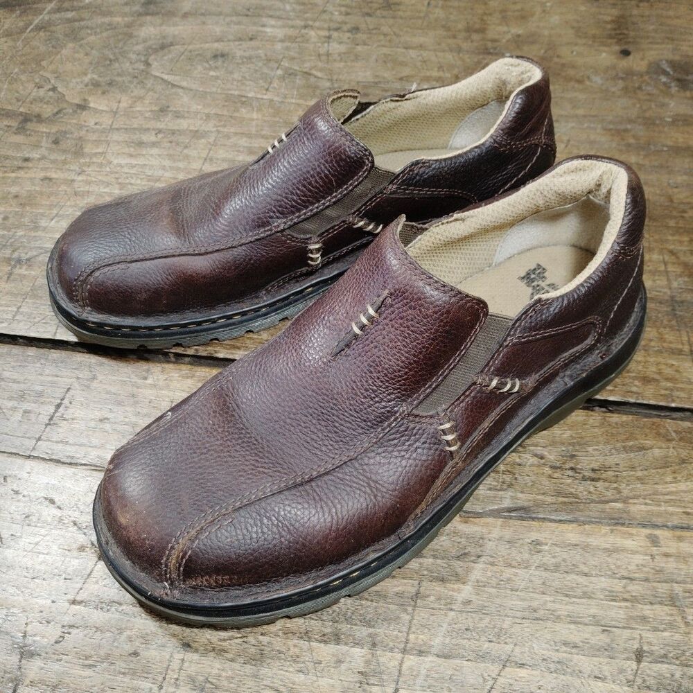 Dr. Martens Mawgan 11 M Brown Leather Loafer Shoes Casual AirWair Vintage